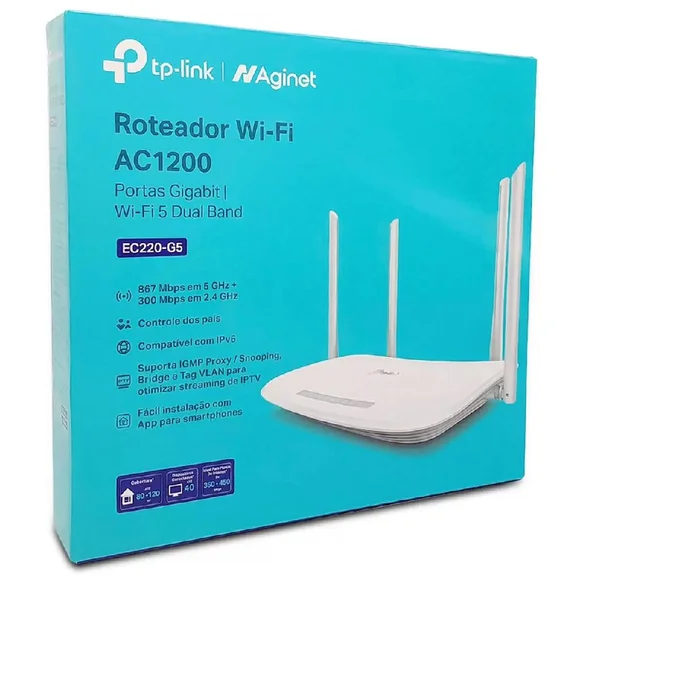 ROTEADOR WIRELESS TPLINK EC220G5 GIGABIT DUAL BAND AC1200