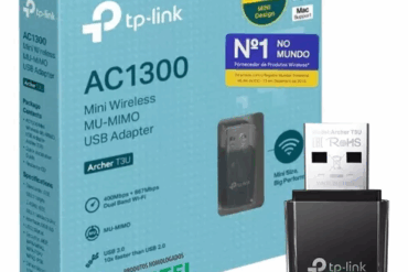 ADAPTADOR WIRELESS TPLINK USB ARCHER T3U MINI MUMIMO AC1300 - Imagem 1