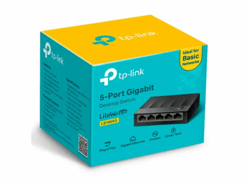 HUB SWITCH 5 PORTAS TP-LINK LS1005G GIGABIT