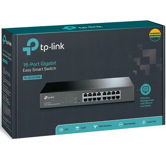 SWITCH DE MESA/RACK GIGABIT COM 16 PORTAS TL-SG1016D