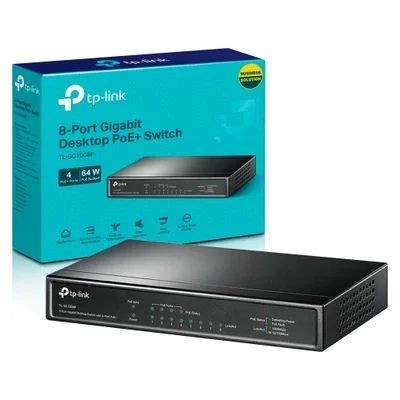 HUB SWITCH 8 PORTAS TP-LINK TL-SG1008P  4P POE #