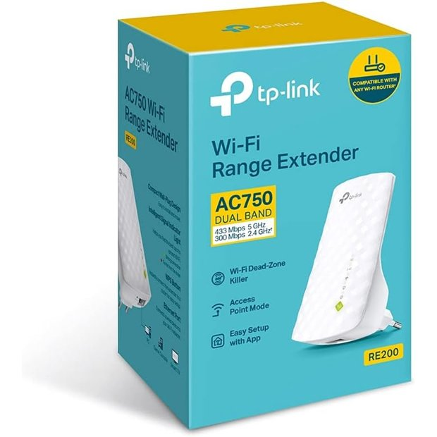 REPETIDOR WIFI TP-LINK RE200 AC750 RANGE