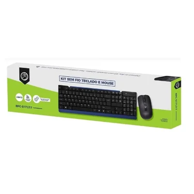 KIT TECLADO/MOUSE SEM FIO  BPC-5271/17 USB (KB5171+4W017)