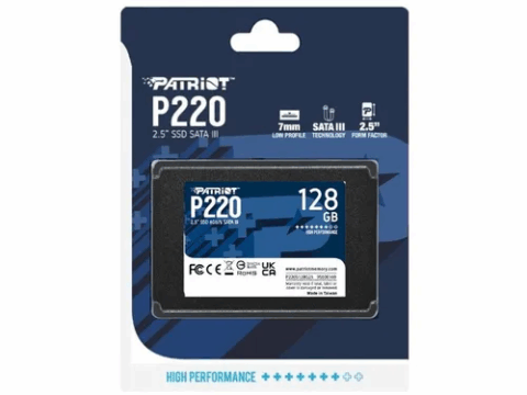 SSD 128GB PATRIOT P220 SATA 3 2.5 P220S128G25 #