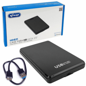 CASE SATA USB 3.0 PARA HD 2,5 – MARCA: KNUP – KP-HD821