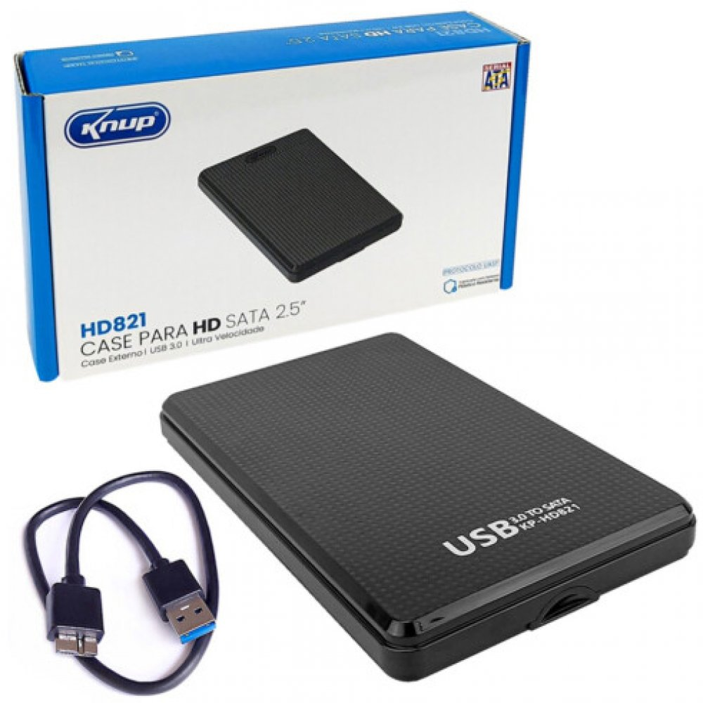 CASE SATA USB 3.0 PARA HD 2,5 – MARCA: KNUP – KP-HD821
